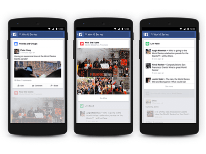 Facebook Android uygulaması artık popüler konuları gösterecek