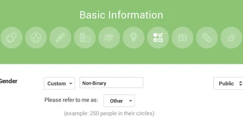 Google+ profillere kişiselleştirilmiş cinsiyet seçeneği ekledi