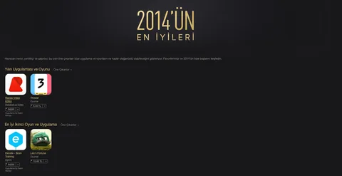 Apple iTunes’da 2014’ün En İyileri uygulama, müzik ve film listelerini yayınladı
