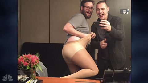 The Interview’in yıldızları Sony Pictures sızıntısıyla SNL’de dalga geçti