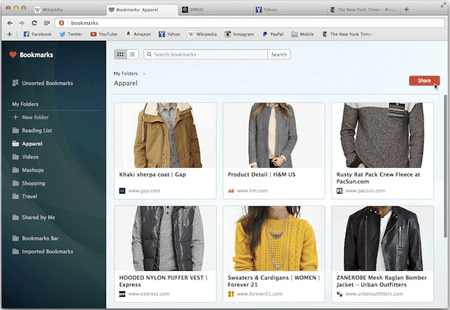 Opera’dan favori yer imlerini paylaşmak için yeni bir yol