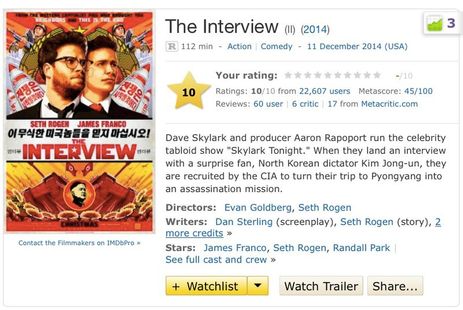 İnternet dünyası şimdiden The Interview’in mükemmel bir film olduğuna karar verdi