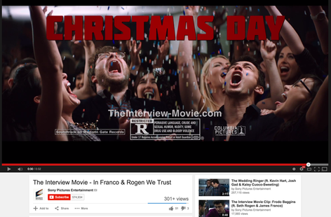 Sony yanlışlıkla The Interview için yeni bir YouTube videosu yayınladı