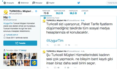 Turkcell Müşteri Hizmetleri’nin Twitter hesabı saldırıya uğradı (güncellendi)