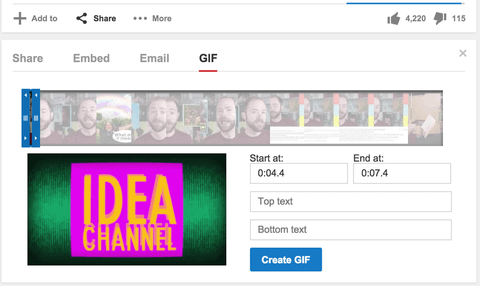 YouTube videolara otomatik GIF animasyonu yapım aracı ekliyor