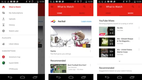 YouTube Android uygulaması için Material Design getiren güncelleme çıktı