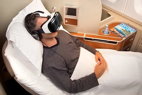 Qantas birinci sınıfta seyahat eden yolcularını Samsung Gear VR ile eğlendirecek