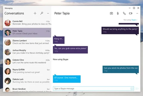 Microsoft Windows 10 ile Skype’ı iMessage’a dönüştürüyor