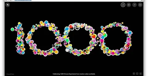 Google Chrome Experiments kapsamında hazırlanan deney sayısı 1000’e ulaştı