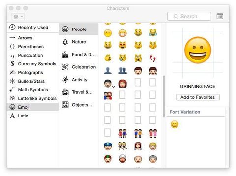 Gelecek OS X güncellemesinde daha fazla emoji çeşidi içerecek