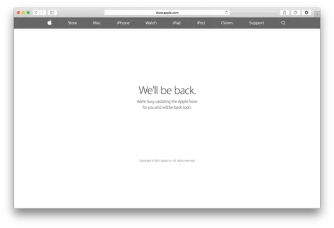 Watch etkinliği öncesinde Apple Online Store çevrim dışı oldu