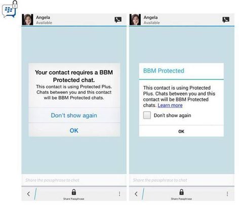 BBM Protected kullanıcıları iOS ve Android’de güvenli biçimde sohbet edebilecek
