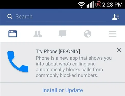 Facebook Android için numara engelleme özellikli telefon uygulamasını test ediyor