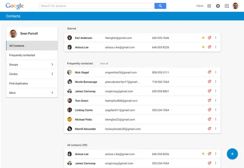 Google eskiyen kişi yöneticisi arayüzünü yeniliyor