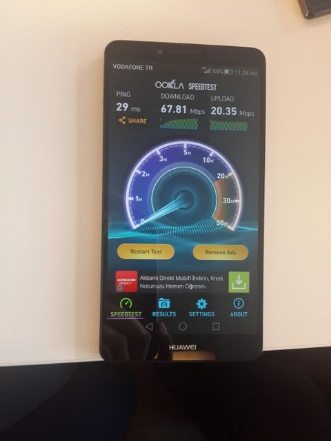 Vodafone 900 MHz bandında gerçekleştirdiği 4G testinde 68.5 Mbps hıza ulaştı