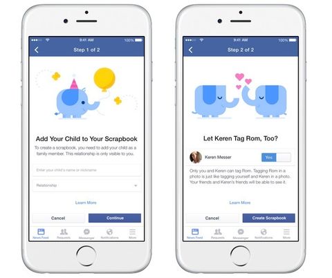 Facebook Scrapbook ile çocuklarınızı fotoğraflarda etiketlemenizi sağlayacak