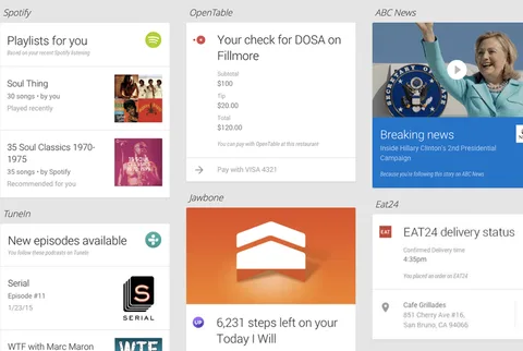 Spotify, RunKeeper ve diğer Android uygulamalarının artık kendi Google Asistan kartları var