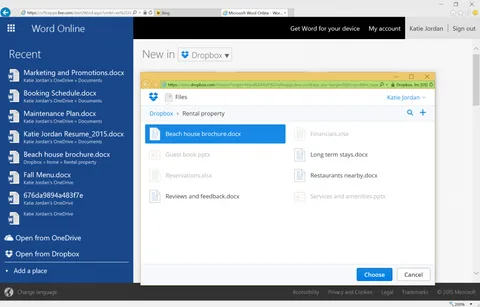 Dropbox’ta tutulan dokümanlara Office Online desteği sunuluyor