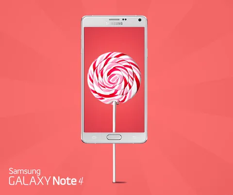 Türkiye’deki Samsung Galaxy Note 4’ler için Android 5.0 Lollipop güncellemesi geldi
