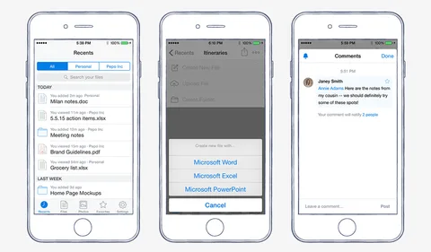 Yakında Dropbox iOS uygulaması üzerinden Microsoft Office dokümanı oluşturulabilecek