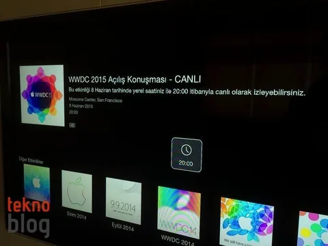8 Hazirandaki WWDC 2015 Açılış Konuşması Apple TV’den canlı yayınlanacak