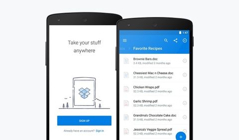 Dropbox Android uygulaması yeni tasarıma ve özelliklere kavuştu