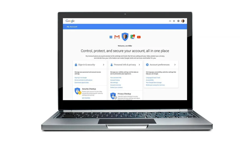 Google Hesabım ile gizlilik ve güvenlik ayarları için tek bir merkez