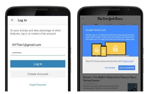 Google Smart Lock ile uygulamalara girişte kullanıcı adı ve şifre zahmetinden kurtarıyor
