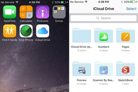 iOS 9 gizli bir iCloud Drive uygulaması barındırıyor