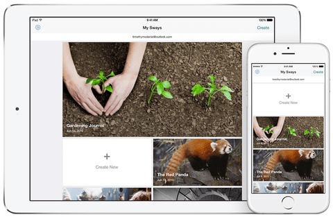 Microsoft güçlü sunum uygulaması Sway’in iOS versiyonunu yayınladı