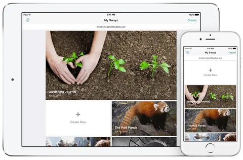 Microsoft güçlü sunum uygulaması Sway’in iOS versiyonunu yayınladı