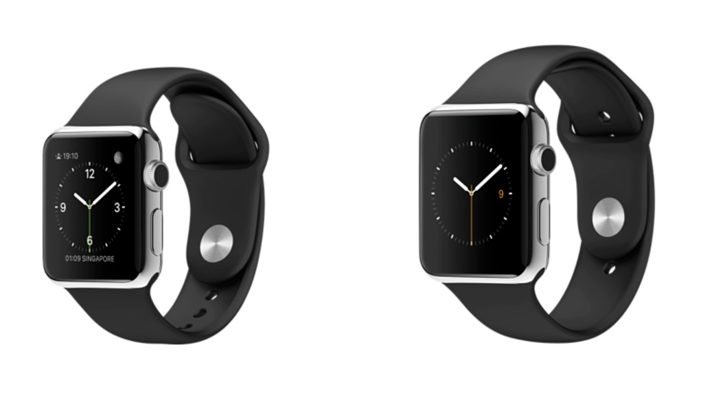 apple watch 38 mm. 42 mm.