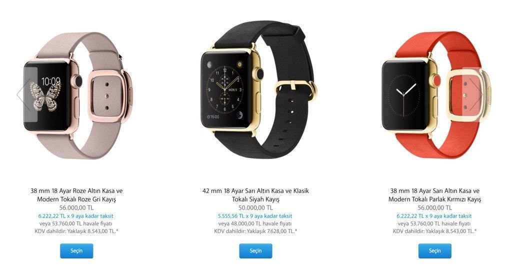 apple watch edition modelleri