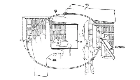 Google Glass’ta parmak kareleriyle fotoğraf çekmek mümkün olabilir