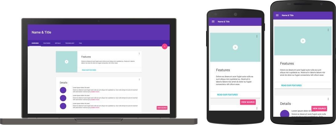 Material Design Lite ile Google’ın tasarım dili web sitelerine gelecek