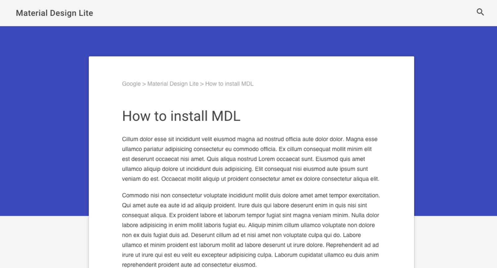 Material Design Lite ile Google’ın tasarım dili web sitelerine gelecek