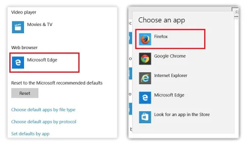 Mozilla Microsoft’un Windows 10’da Firefox seçimini zorlaştırmasından rahatsız