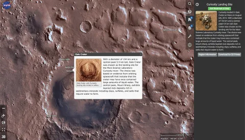 NASA Mars Trek ile kızıl gezegeni tanıma fırsatı sunuyor