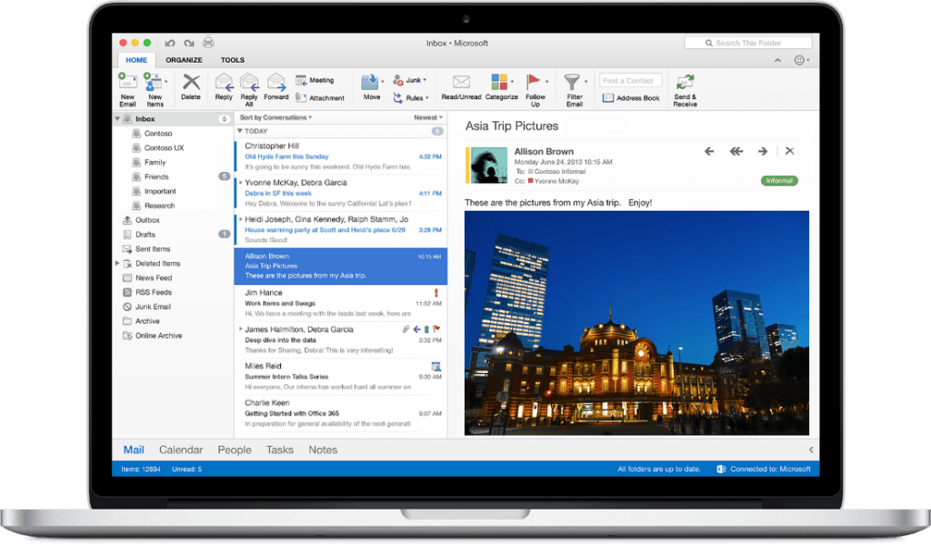 Microsoft Office 2016 Mac Office 365 aboneleri için yayınlandı