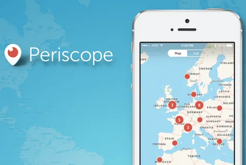Periscope tekrar yayınları harita üzerinde gösterecek