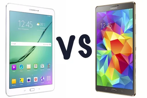 Samsung Galaxy Tab S2 ve Samsung Galaxy Tab S karşı karşıya