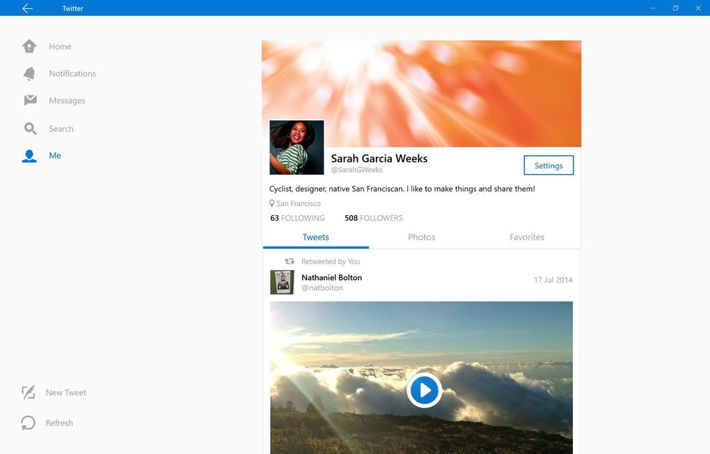 Twitter Windows 10 ile yeni bir görünüm kazanıyor
