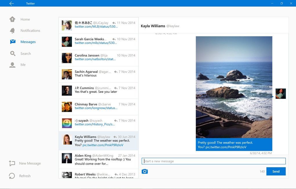Twitter Windows 10 ile yeni bir görünüm kazanıyor
