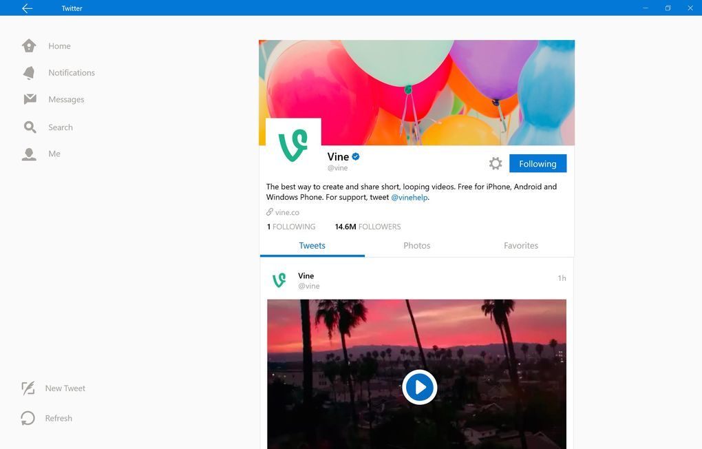 Twitter Windows 10 ile yeni bir görünüm kazanıyor