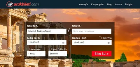 Ucakbileti.com yeni yüzüyle şimdi daha pratik