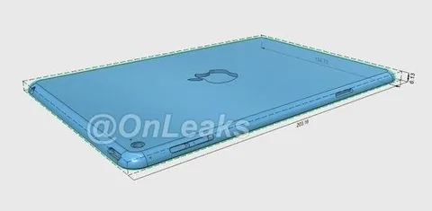 iPad mini 4 taslak çizimi daha ince tableti işaret ediyor