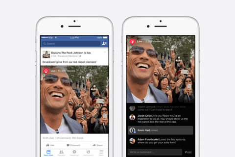 Facebook ünlüler için Live for Mentions canlı yayın aracı sunuyor