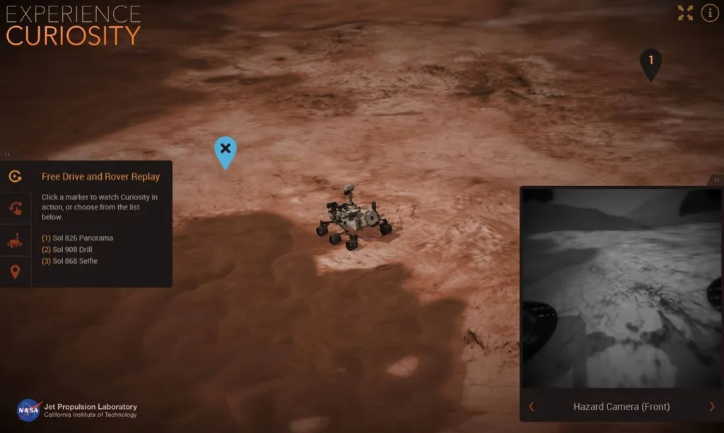 NASA’nın Curiosity simulatörü Mars’ta dolaşmayı mümkün kılıyor