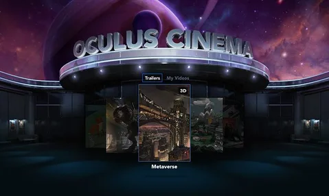 Oculus Cinema ile arkadaşlar film izlerken birbirleriyle sohbet edebilecek