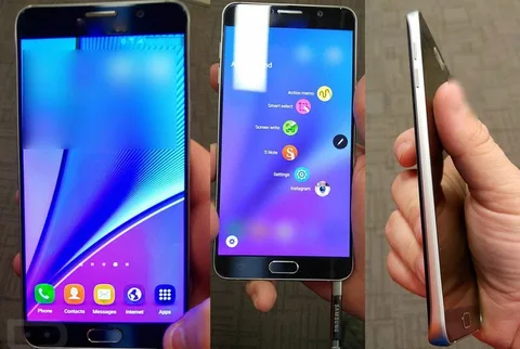 Galaxy Note 5 fotoğrafları değiştirilebilir pil ve microSD kart yuvasının olmayacağını gösteriyor